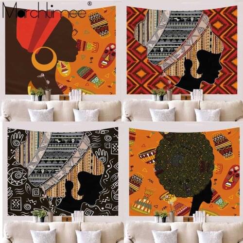 Retro Woman Background Tapestry Wall Hanging Boho Decor Hippie Psychedelic Wall Tapestry Abstract Carpet Wall Cloth Tapestries