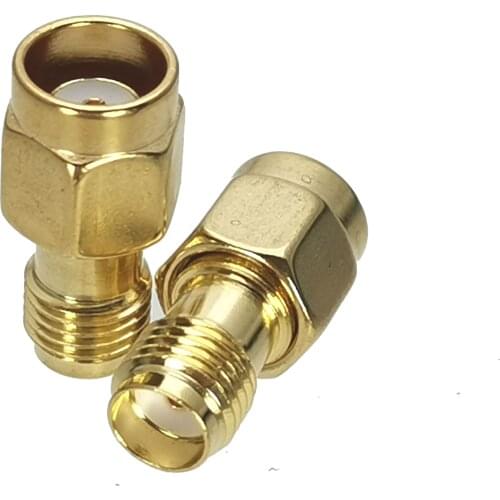 1Pcs Connector SMA Female Jack to RP-SMA Male Jack Slide-on Push-on No Screw RF Adapter Coaxial High Quanlity