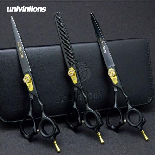 7" Pet Dog Gromming Scissors Kit Pet Cutting Scissors for Dog Animails Cat Straight & Thinning & Curved Scissors Stainless Steel