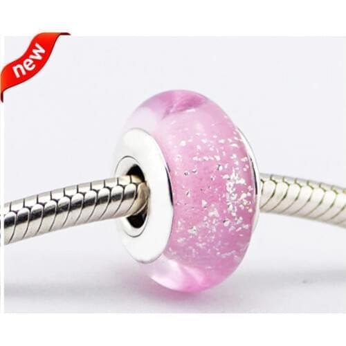 Murano Glass Beads 925 Sterling Silver Jewelry Auroras Signature Colour Charms Beads Fits Bracelets For Jewelry Making