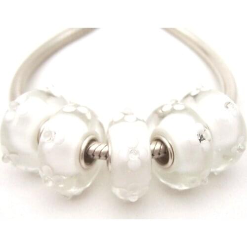 JGWGT 2821 5X 100% Authenticity S925 Sterling Silver Beads Murano Glass beads Fit European Charms Bracelet diy jewelry Lampwork