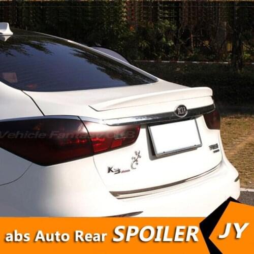 For KIA FORTE Spoiler 2011-2015 K3 spoiler High Quality ABS Material Car Rear Wing Primer Color Rear Spoiler