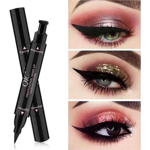 Double-ended Eyeliner Seal Stamp Waterproof Long Lasting Quick Dry Liquid Eyeliner Pen Pencil Eye Makeup Cosmetic TSLM1