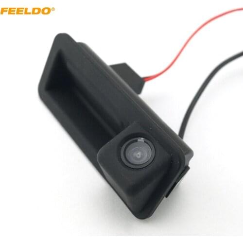 FEELDO Car Rear View Parking Trunk Handle Camera For Land Rover Freelander Range Rover Ford Mondeo Fiesta S-Max Focus 2C 3C