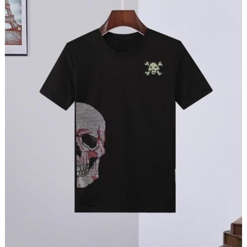 Big size 5XL Hip Hop T Shirt 2021 Streetwear Tshirt Short Sleeve Cotton Rhinestone Tees