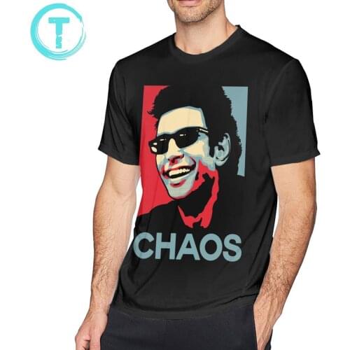 Jeff Goldblum T Shirt Ian Malcolm Chaos T-Shirt Printed Casual Tee Shirt Mens Cute 5x Cotton Tshirt