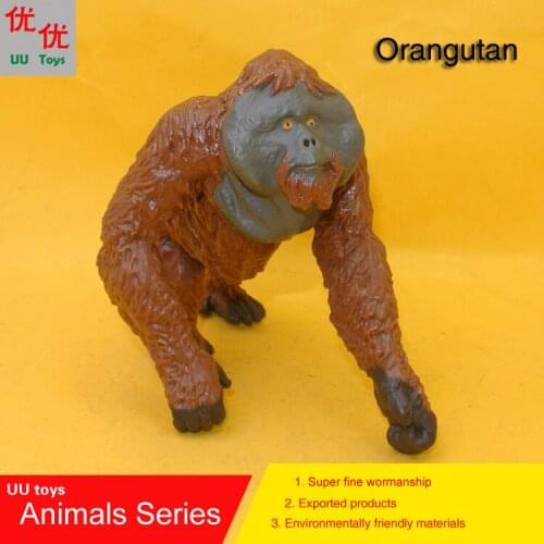Hot toys:Walking Orangutan Simulation model Animals kids toys children educational props