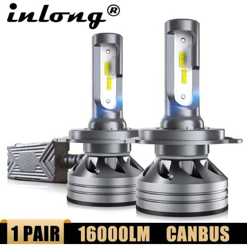 Inlong H4 Led Canbus H7 LED Bulbs SAMSUNG Chips H8 H1 H11 9005 HB3 HB4 9006 LED Auto Car Headlight Lamp Headlamp 6000K Fog Light