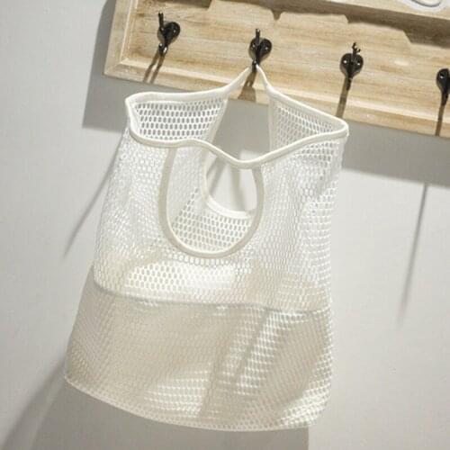 Fashion Hollow Out Mesh Designer Women Handbags Holiday Ladies Tote Beach Bags Fishnet Casual Shopping Funny Bucket Bag