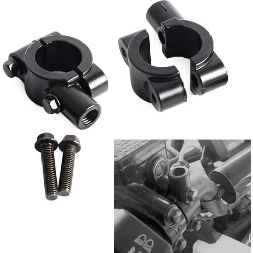 Motorcycle 7/8"(22mm) Handle Bar Mirror Mount Holder Clamp Adaptor 8/10MM Thread For KTM Honda Yamaha Harley Suzuki ATV Scooter