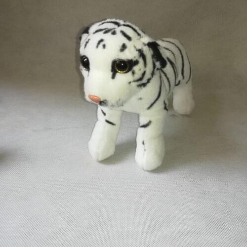 About 22cm standing baby tiger soft doll white tiger plush toy kids toy birthday gift h2887