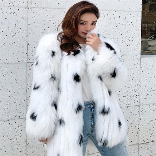Fox Fur Coat Womens Clothing 2021 Winter New Top Fashion 100% Fox Woven Fur Coat Warm Coat Womens Fur Jacket