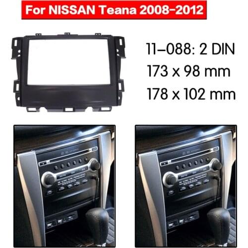 11-088 Doble Din Radio Fascia for NISSAN Teana Stereo Audio Panel Mount Installation Dash Kit Adjusting Frame Adapter top
