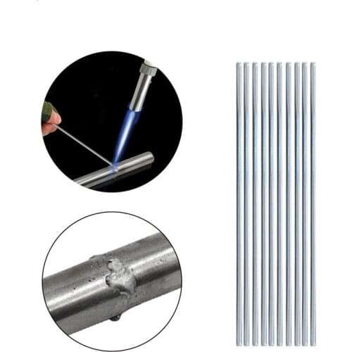 10pcs 50cm silver Low Temperature Aluminum Solder rod Welding Wire Flux Cored Soldering Rod No Need Solder Powder 1.6 2.5 3.2 mm