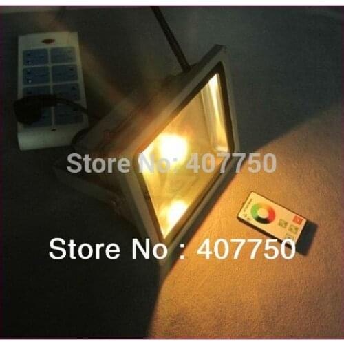 Shenzhen factory price RF wireless control rgb 20w led flood light control range 100m used for exhibition halls