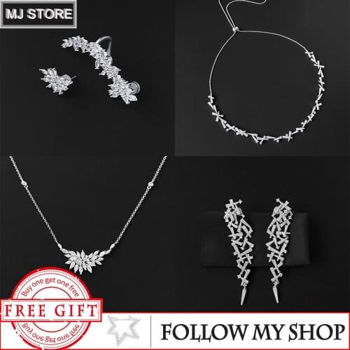 May The New Festival series Jewelry S925 Sterling Silver Zircon Earring Bracelet Necklace Luxury Brand Monaco Jewelry Woman Gift