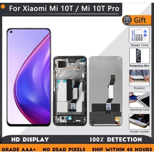 Super Amoled Display For Mi 10T 5G LCD Touch Screen Replacement Support Fingerprint For Xiaomi Mi 10T Pro LCD For Redmi K30s
