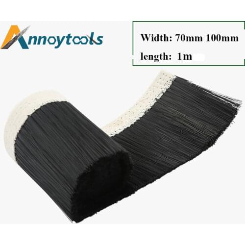 10Mx70mm 100mm Nylon Brush Vacuum Cleaner CNC Engraving machine Dust Collector Cover For CNC Router