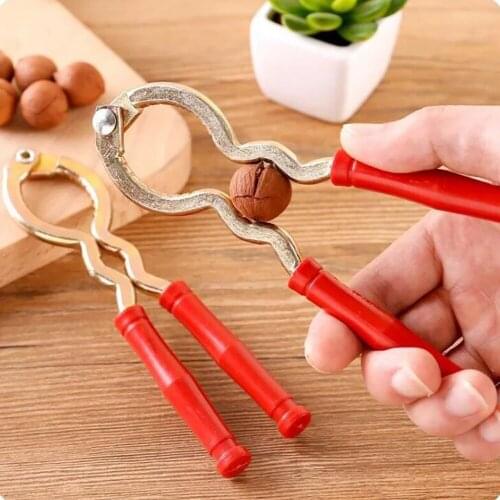 1Pcs Metal walnut tool Nutcracker Sheller Crack almond Walnut Pecan Hazelnut Hazelnut Nut Kitchen Nut Clamp Clip Tool