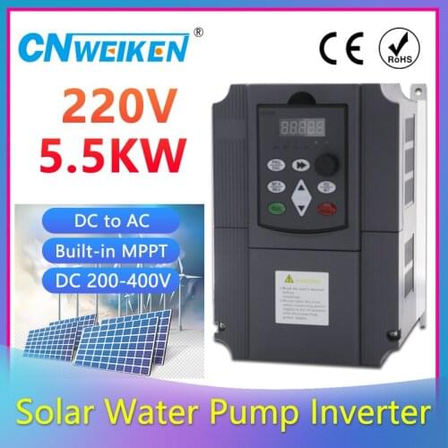 2.2kw/4kw /5.5kw/ DC or 220v single phase input 220v 3 phase output AC Solar Frequency Inverter ac drives /frequency converter