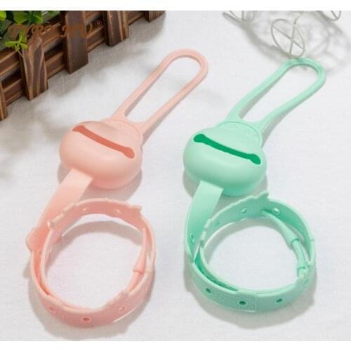 2PC Baby Pacifier Clips Chain Food Grade Siicone Teether BPA Free Cartoon DIY Pacifier Holder For Kids Dummy Soother Nipple