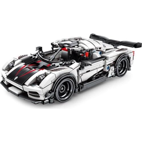 728PCS Science and Technic Back Force Racing Car Model Educational Building Blocks Toys For Boys DIY Birthday Gift Small Bricks