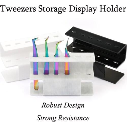 Acrylich Tweezers Storage Holder Eyelash Extension Tweezer Display Stand Rack Durable Nail Beauty Maketup Tool Shelf