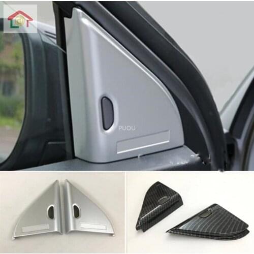 Car Inner A Column Audio Speak Window Windshield Side Triangle Trim Part 2pcs For Nissan Kicks 2017 2018 2019 2020