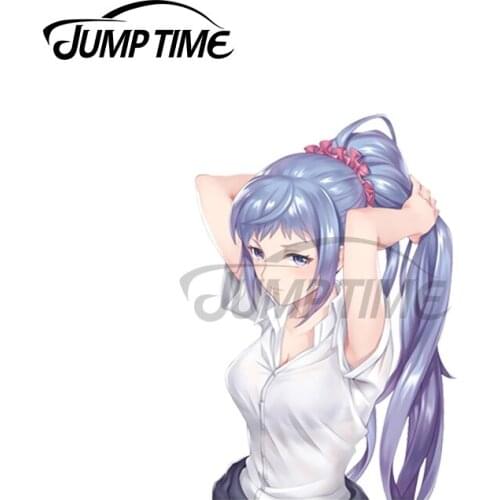 JumpTime 13 x 3.8cm For Kawasaki Saki Oregairu Bumper Car Stickers Scratch-Proof Decal Refrigerator VAN Cartoon Car Assessoires