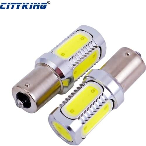 Free Shipping 2pcs/lot BA15S 1156 led Car LED Rear Light, 1156 7.5W High Power LED Turn signal Lamp, Backup Reverse Light Bulb