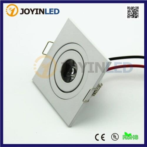 Free Shipping 5pcs/lot White Square Mini Led Ceiling Spot Lights AC85-265V 3W Under Led Cabinet Lamps