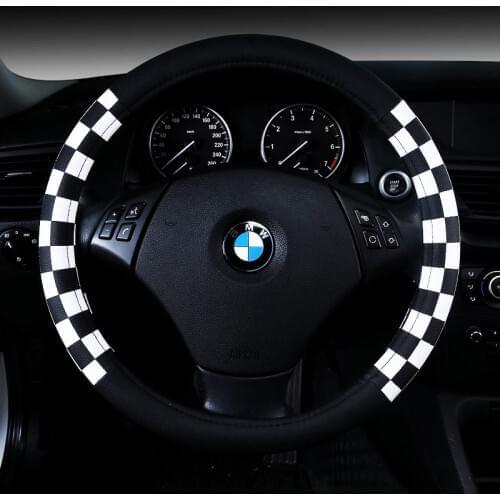F1 Sport Car Steering Wheel Cover PU Leather 38cm White Red Brown Black Golden Orange Cheap & Free Shipping