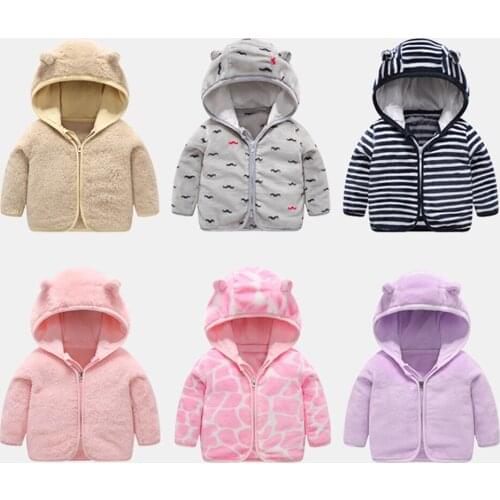 Childrens Clothing Hooded Jacket For Girls 2021 Thick Warm Jacket For Boy Girls Newborn Clothes Coat Baby Kids Clothes 0-6Y