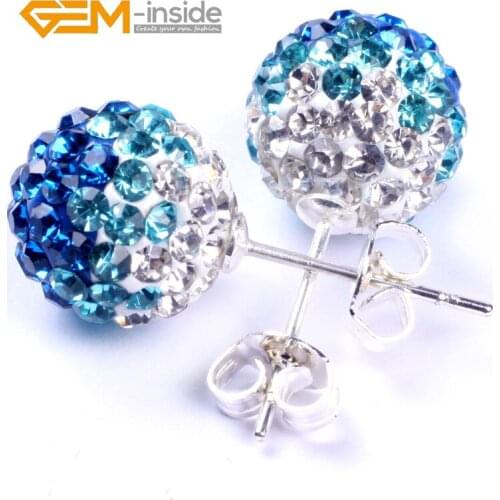 Женские серебрянные серьги GEM-inside China At AliExpress