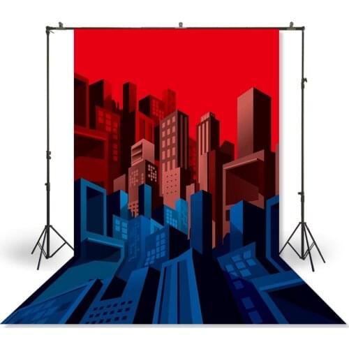 HUAYI Photography Backdrop Newborns Baby Child Photo Booth Background Boys Supermen Studio Birthday Photo Backdrop XT-6841