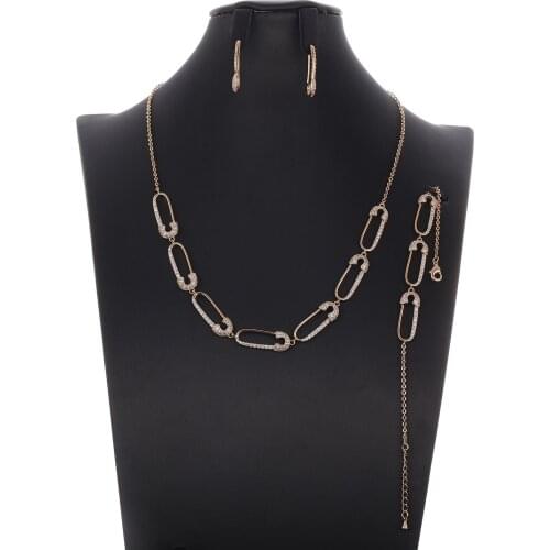 Janekelly 2pcs Bridal Zirconia Full Jewelry Sets For Women Party, Luxury Dubai Nigeria CZ Crystal Wedding Jewelry Sets