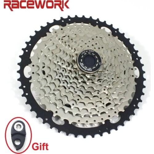 RACEWORK 10/11 Speed Cassette Mountain Bike Wide Ratio MTB Bicycle Freewheel 11-50/52T Bike Cassette Sprocket for SHIMANO SRAM