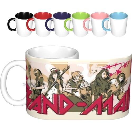 Band-Maid Ceramic Mugs Coffee Cups Milk Tea Mug Bandmaid Band Maid Band Maid Japan Japanese Rockband Metal Asian Girlband