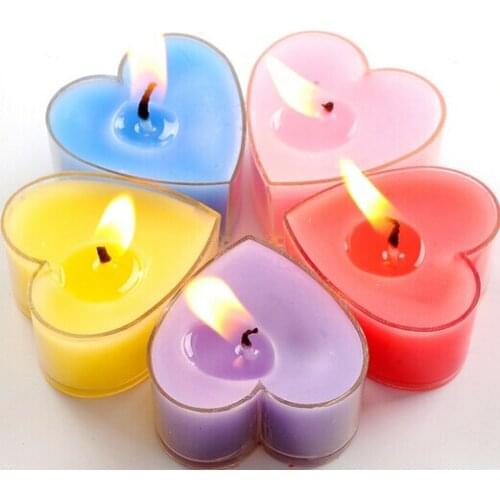 Creative Aromatherapy Wedding Candle Romantic Heart-Shape Scented Candle Holiday Party Smokeless Candles Free Shipping