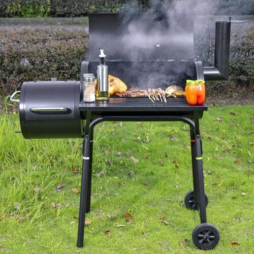 Kitchen BBQ Grill Charcoal Grill Patio Outdoor Camping Picnic Barbecue With Temperature Display