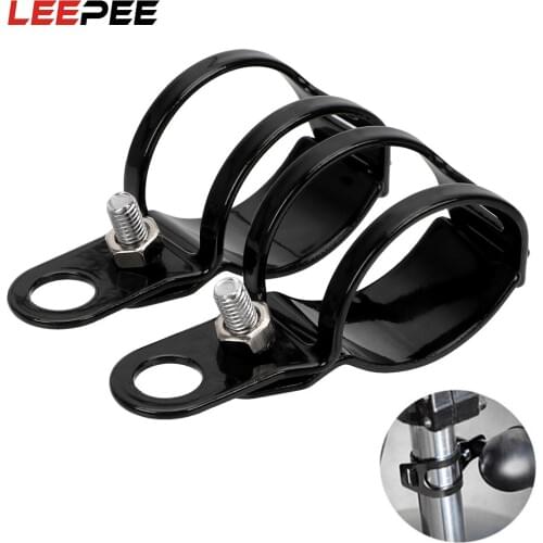 LEEPEE 1 pair For 27-31mm Metal Motorcycle Signal Light Brackets Front Fork Diameter Universal Turn Light Mount Bracket