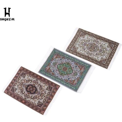 Dollhouse Miniature Turkish Style Area Rug/Carpet/Mat Floor Coverings For Dolls House Rooms Furniture Decoration Accessories
