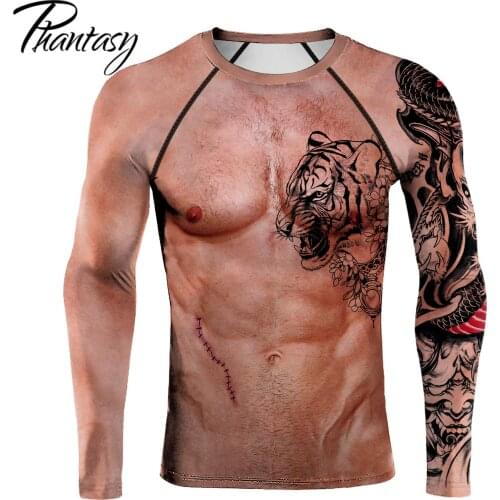 Phantasy Summer Muscle T-shirt Men Flesh-Colored Tops Casual Loose Streetwear 3D Printed Tee Sport T-Shirts Blousers Plus Size