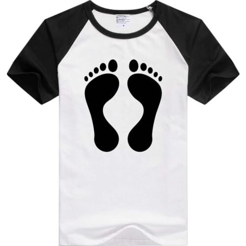Foot Feet Step short sleeve casual men T shirt Comfortable Tshirt Cool Print Top Fashion Tees Novelty tee funny GA050