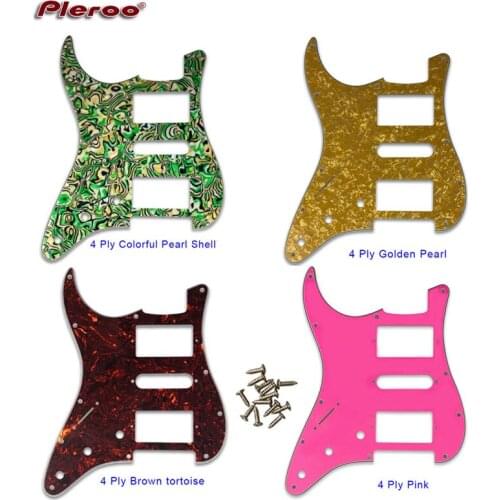 Electric Guitar Pickguard 11 Holes Scratch Plate coil For Left Handed USA\Mexico Fd HSH PAF Humbucker Stratocaster Guitar Parts