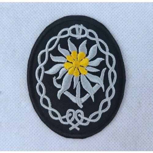 WWII GERMAN MOUNTAIN TROOPS ELITE EDELWEISS SLEEVE EMBROIDERY PATCH