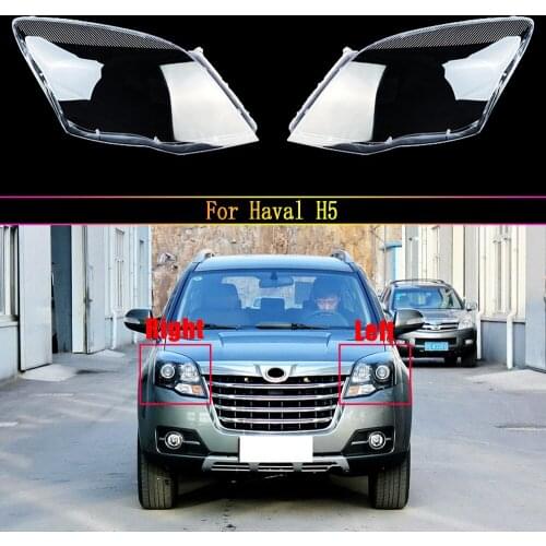 Front Car Protective Headlight Glass Lens Cover Shade Shell Auto Transparent Light Housing Lamp For Haval H5