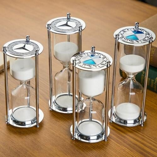Nordic style Creative Famous car icon hourglass sand timer 15/30 minutes modern art Craftwork Home living room Desk accessory