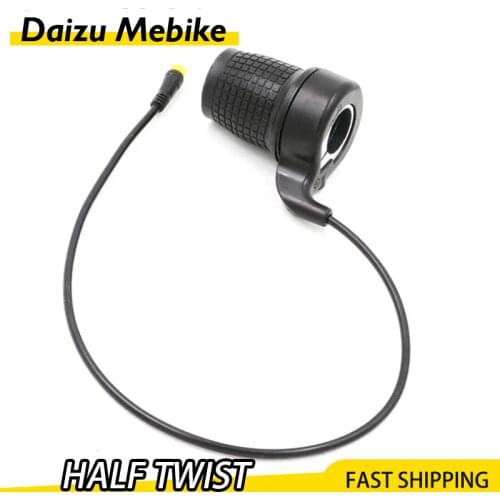 Half Twist Throttle for Ebike Bicycle Accessories Gas Knob for Electric Bike Stick Throttle Gas Handle Electric Bicycle Scooter