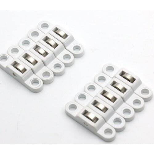 10PCS Sliding Door Roller Cabinet Copper Caster Wheel Pulley for Wardrobe Furniture Door and Window Accessories Width 7.5mm